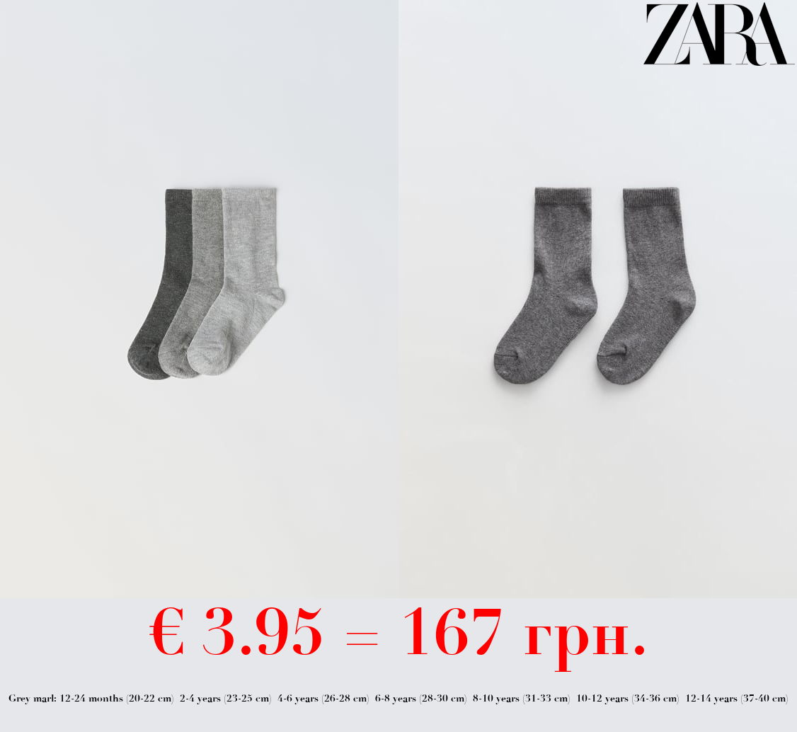 THREE-PACK OF BASIC SHORT SOCKS
