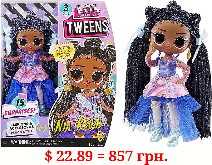 L.O.L. Surprise! Tweens Series 3 Nia Regal Fashion Doll with 15 Surprises Including Accessories for Play & Style, Holiday Toy Playset, Great Gift for Kids Girls Boys Ages 4 5 6+ Years Old
