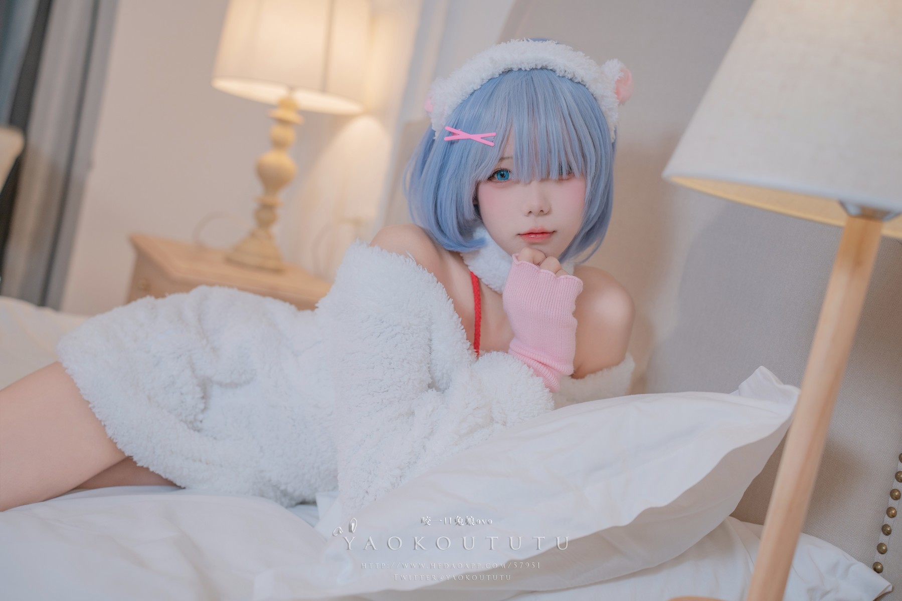 Cosplay 黏黏团子兔 T3特典 蕾姆咩咩 4