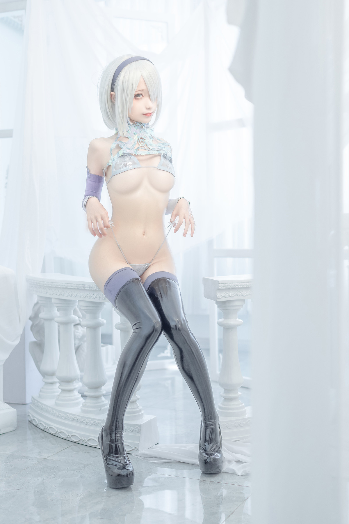 蠢沫沫 Cosplay 2b 冰雪 ice and snow 5