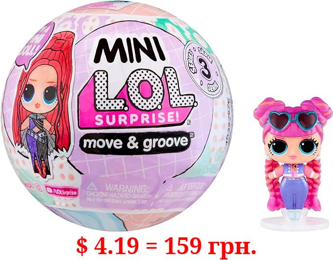 L.O.L. Surprise! Mini Move & Groove with Mini OMG Fashion Doll, Surprises, Mini Dolls, Collectible Dolls, Moving Ball Playset- Great Gift for Girls Age 4+