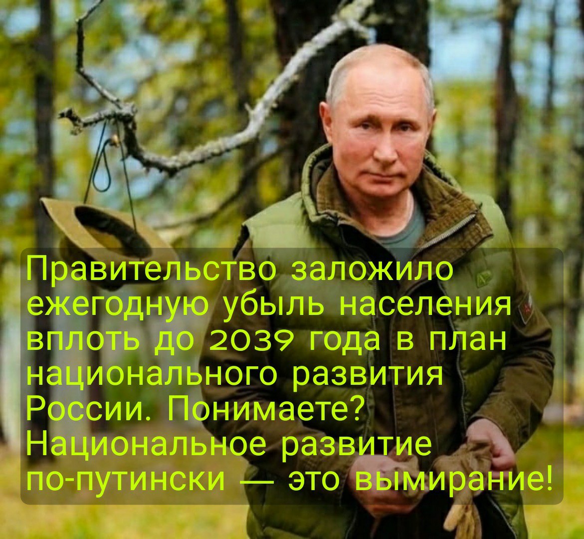 В план развития россии заложили 9 лет сокращения населения вплоть до 2030 года