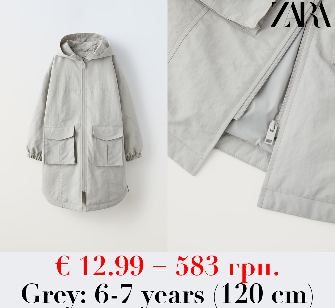 LONG TECHNICAL PARKA WITH POCKETS