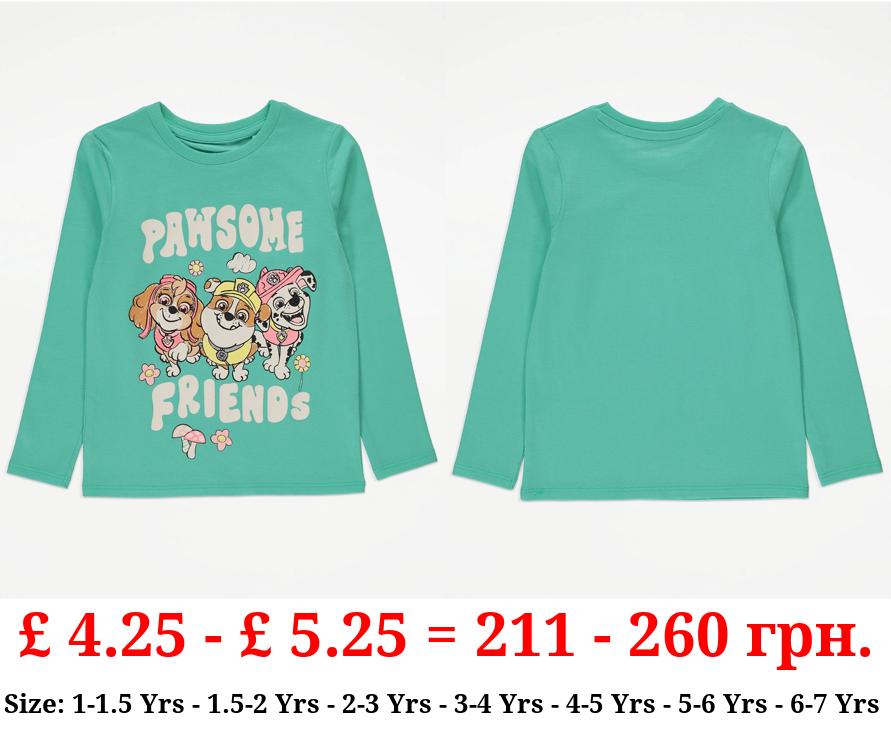 PAW Patrol Pawsome Friends Green Long Sleeve Top