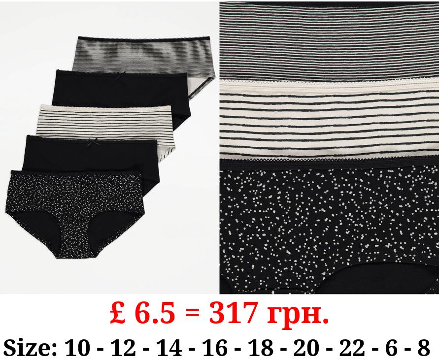 Printed Short Knickers 5 Pack