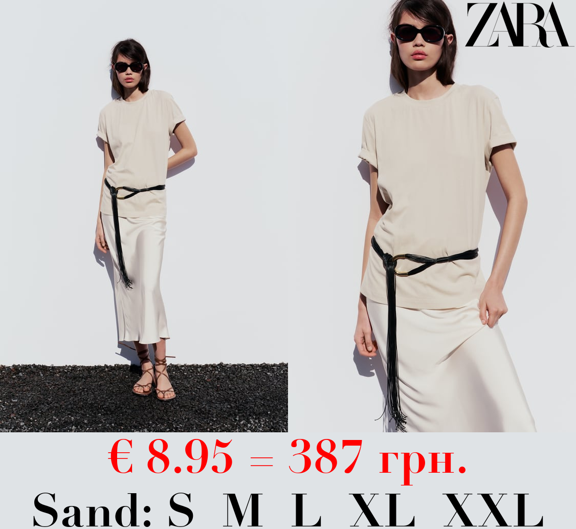 COTTON T-SHIRT WITH ENZYME FINISH