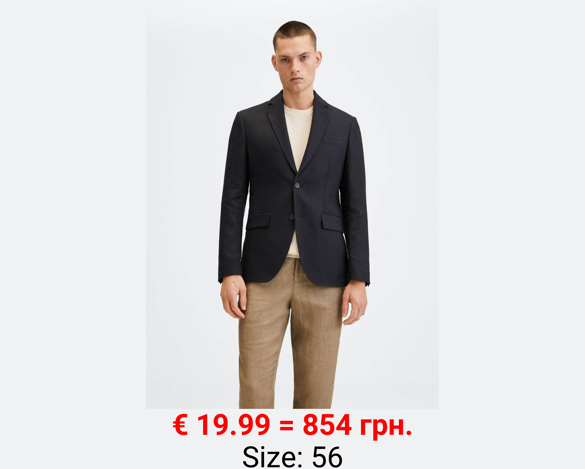 Americana slim fit 100% lino