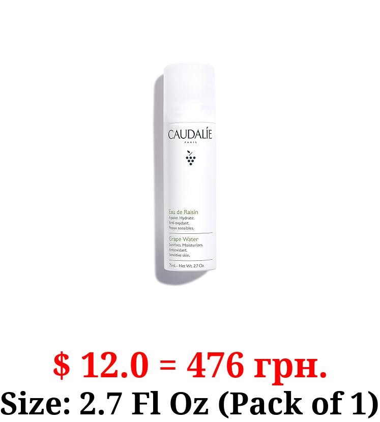 Caudalie Grape Water Face Mist, Soothing Organic Facial Spray for Sensitive Skin, Dermatologically tested and Fragrance-free