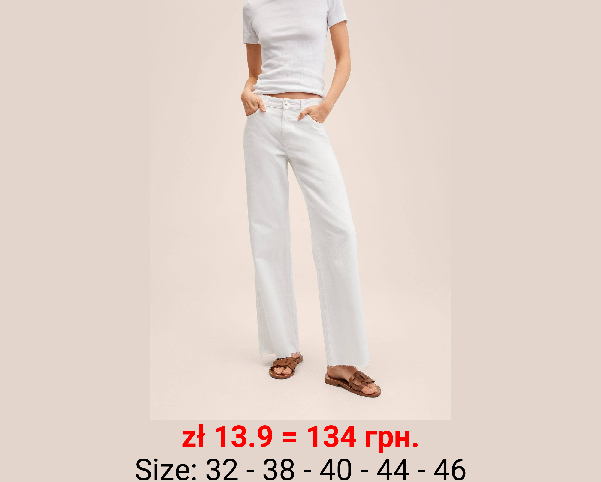 Vaqueros wideleg tiro medio