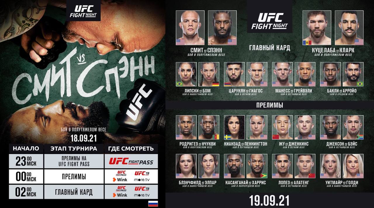 Трансляция ufc