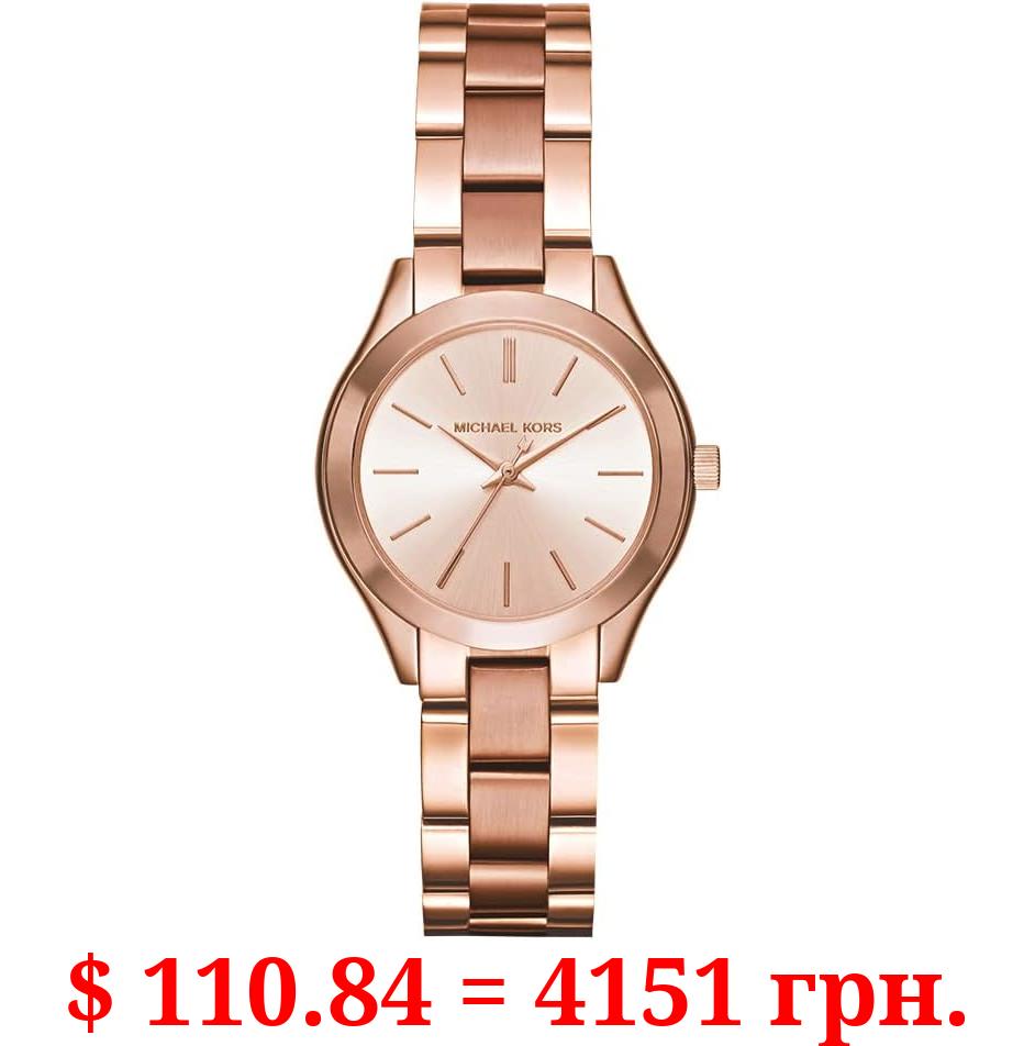 Michael Kors Slim Runway Women's Watch, Stainless Steel Bracelet Watch for Women