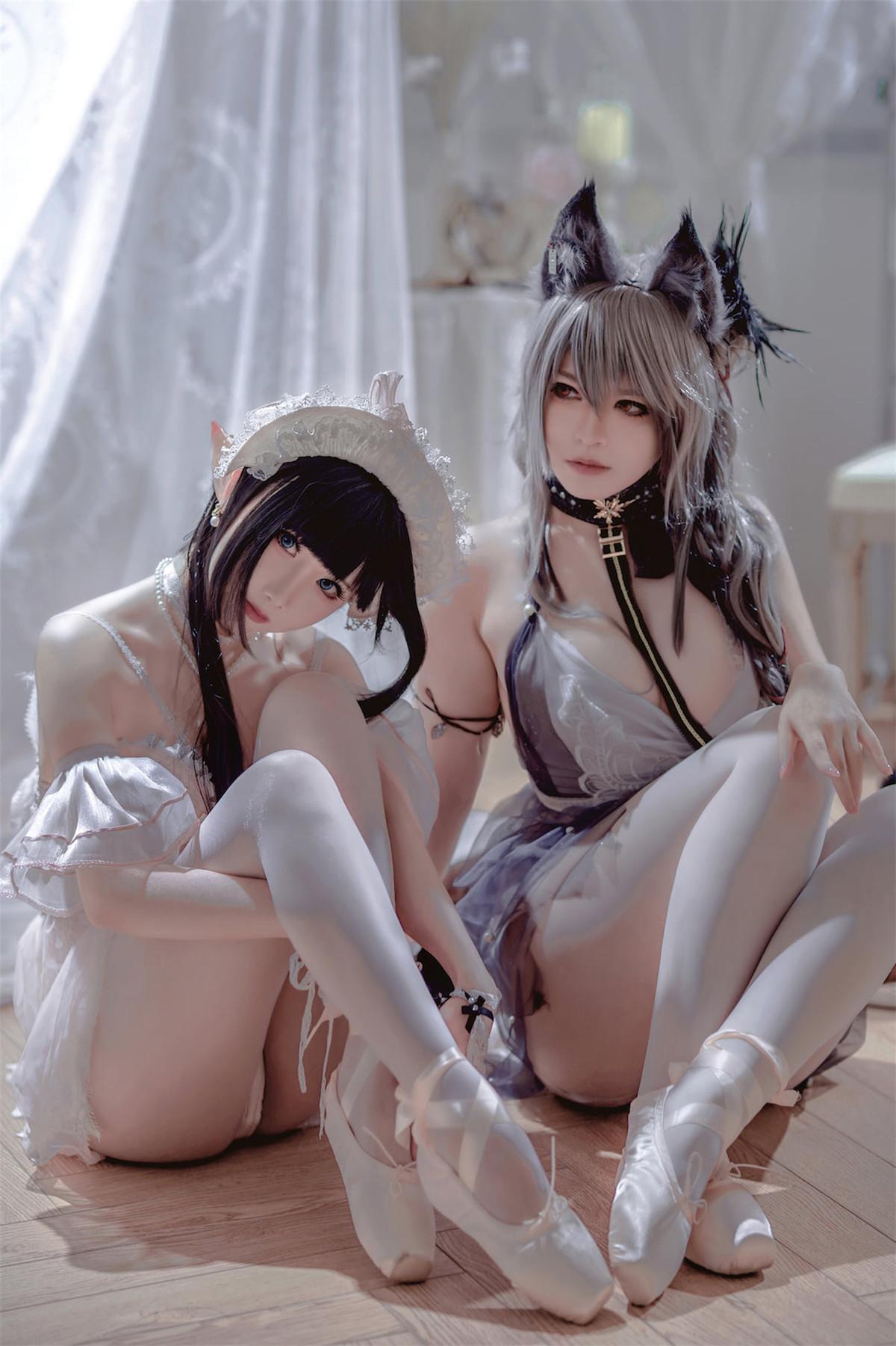 Cosplay 面饼仙儿 半半子 Arknights 黑x森蚺 16