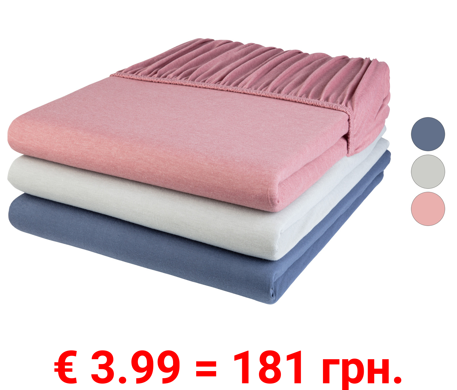 LIVARNO home Jersey-Spannbettlaken, 90-100 x 200 cm