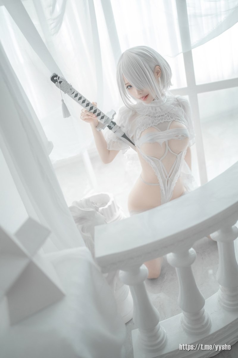 蠢沫沫 - 2B 白婚纱 [59P] 12