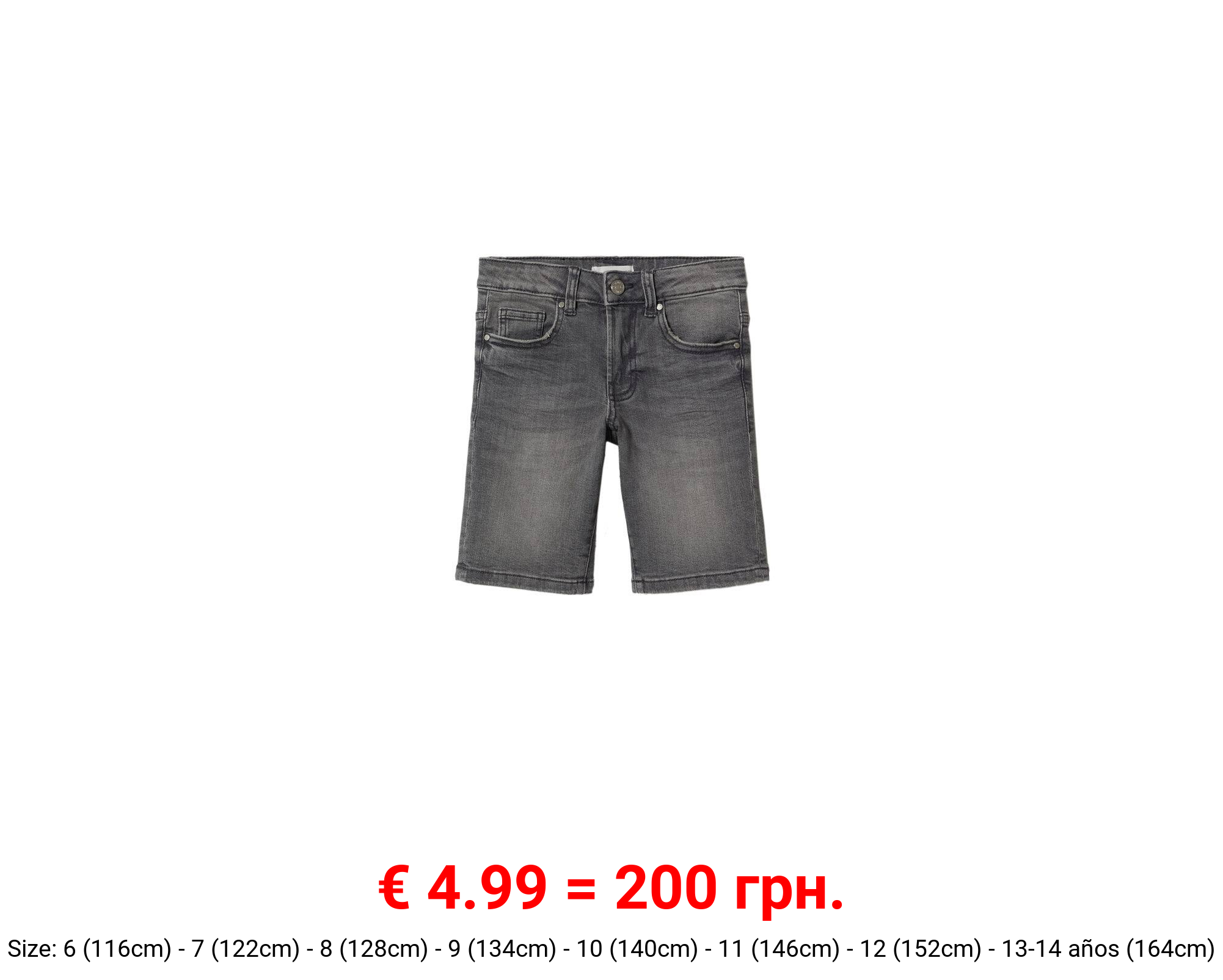 Bermudas denim algodón