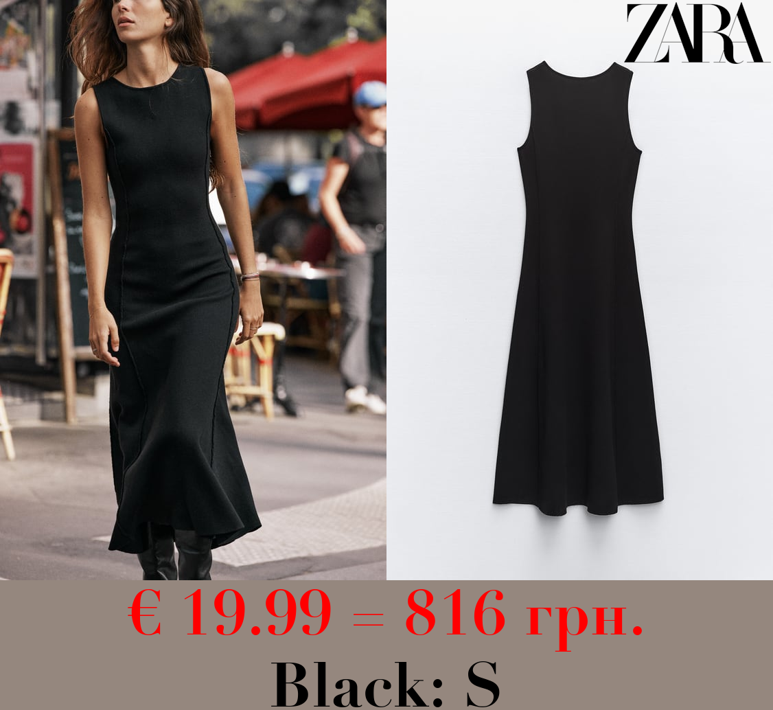 LONG KNIT SLEEVELESS DRESS