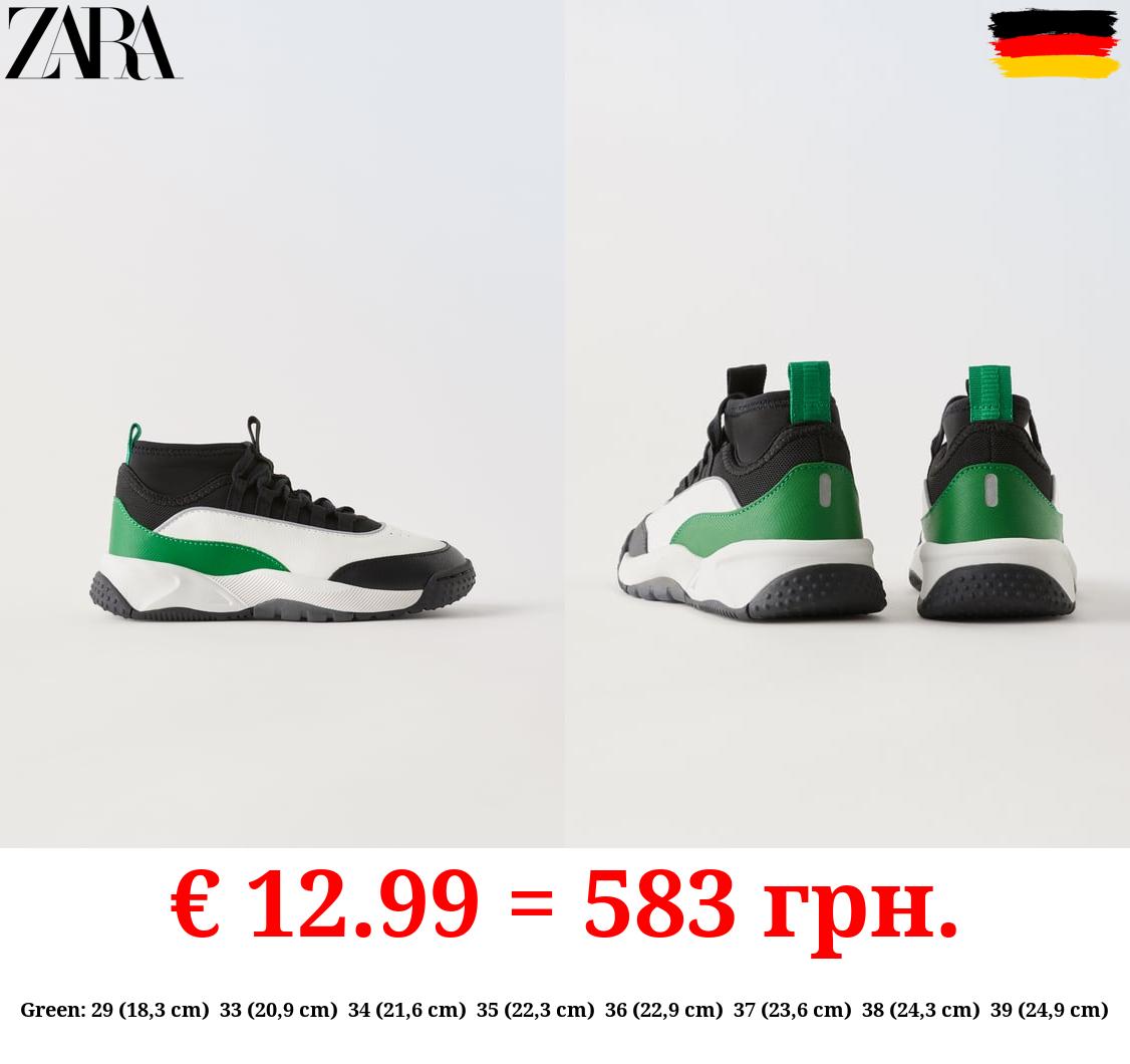 MULTI-PIECE HIGH TOP SNEAKERS