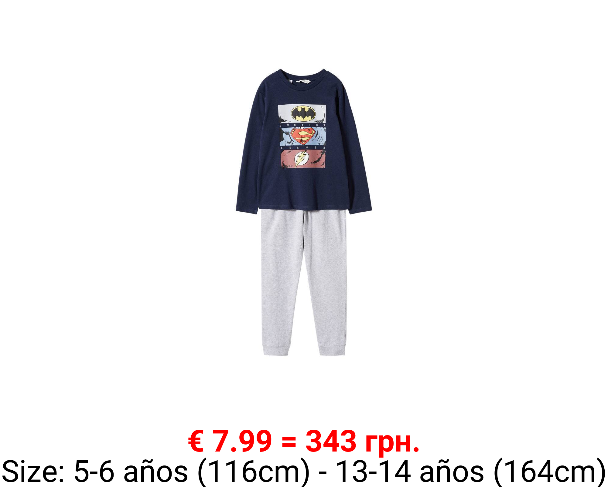 Pijama largo superhéroe