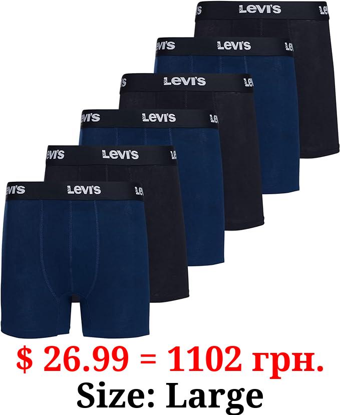 Levi's Mens Boxer Briefs Breathable Cotton Underwear for Men Pack of 6