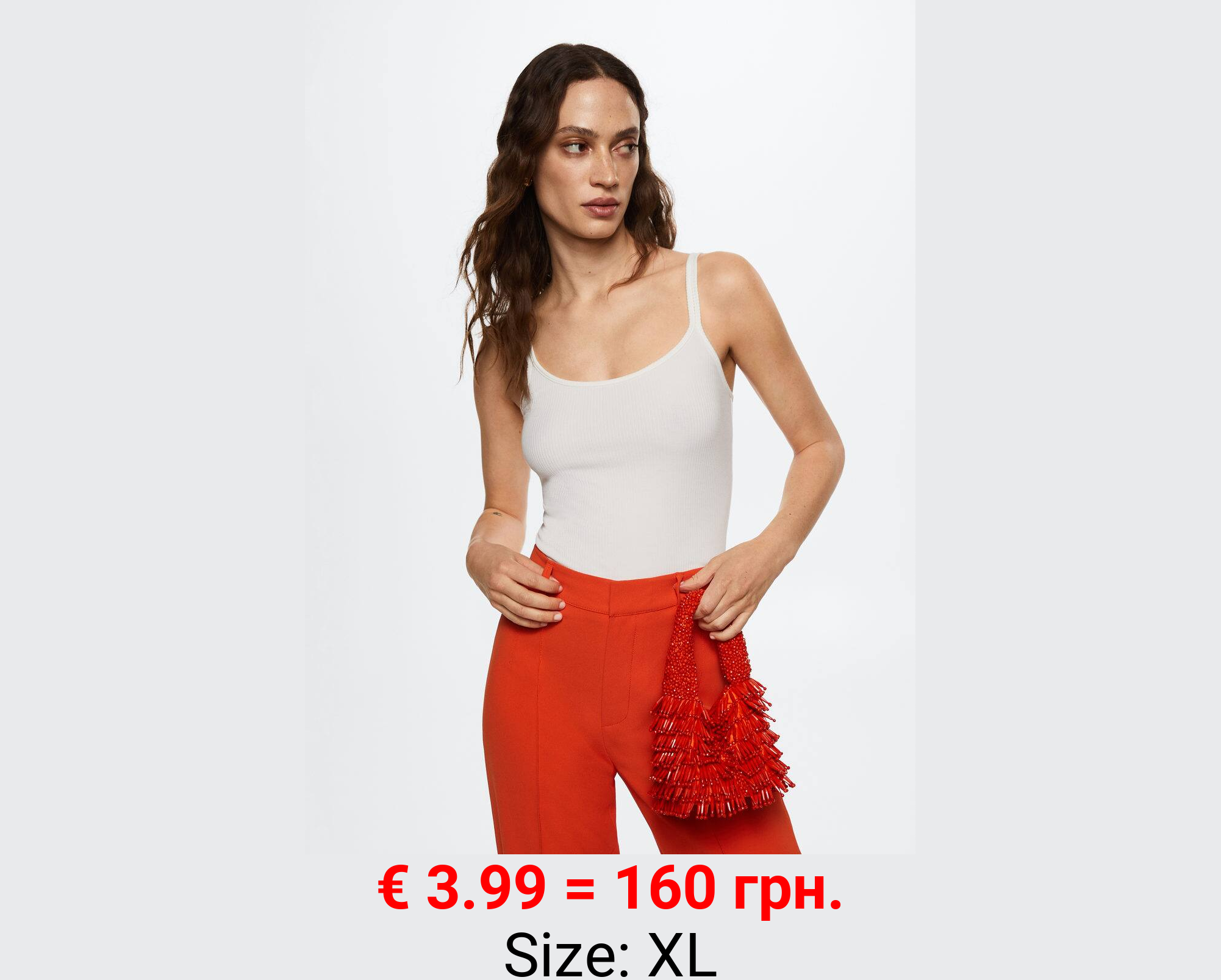 Top tirantes canalé