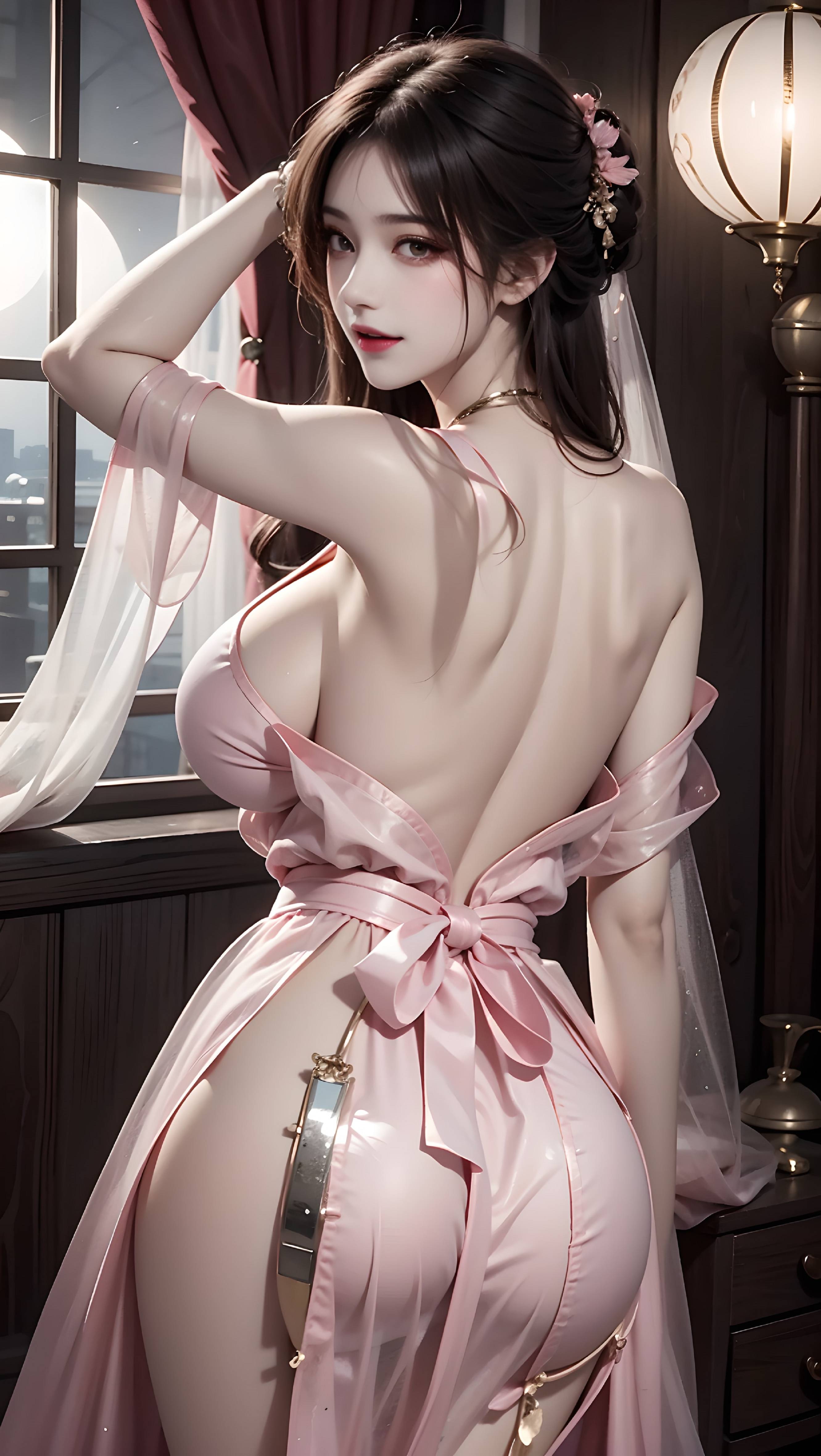 图片[50]-古风粉色性感美女-六色网