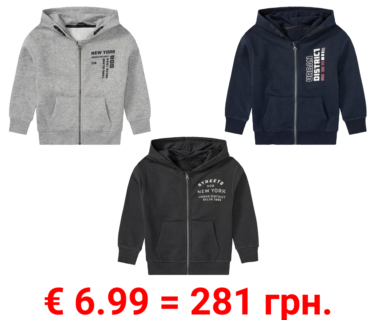 lupilu® Kleinkinder Sweatjacke mit Baumwolle