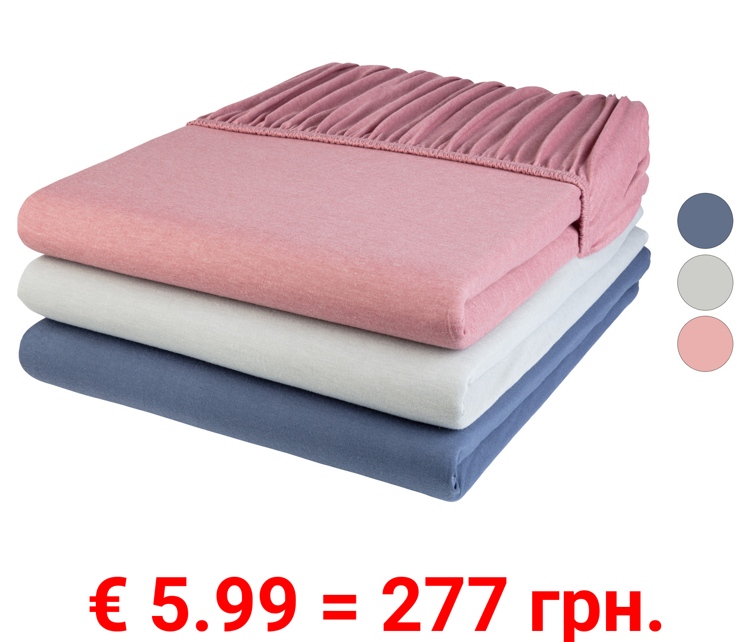 LIVARNO home Jersey-Spannbettlaken, 180-200 x 200 cm