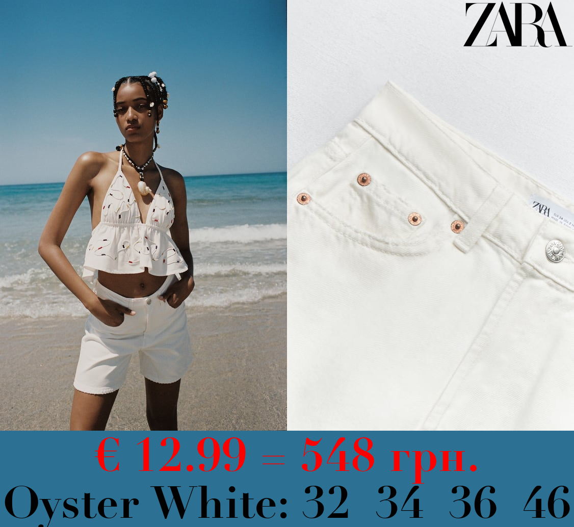 TRF REGULAR FIT MID-RISE BERMUDA SHORTS