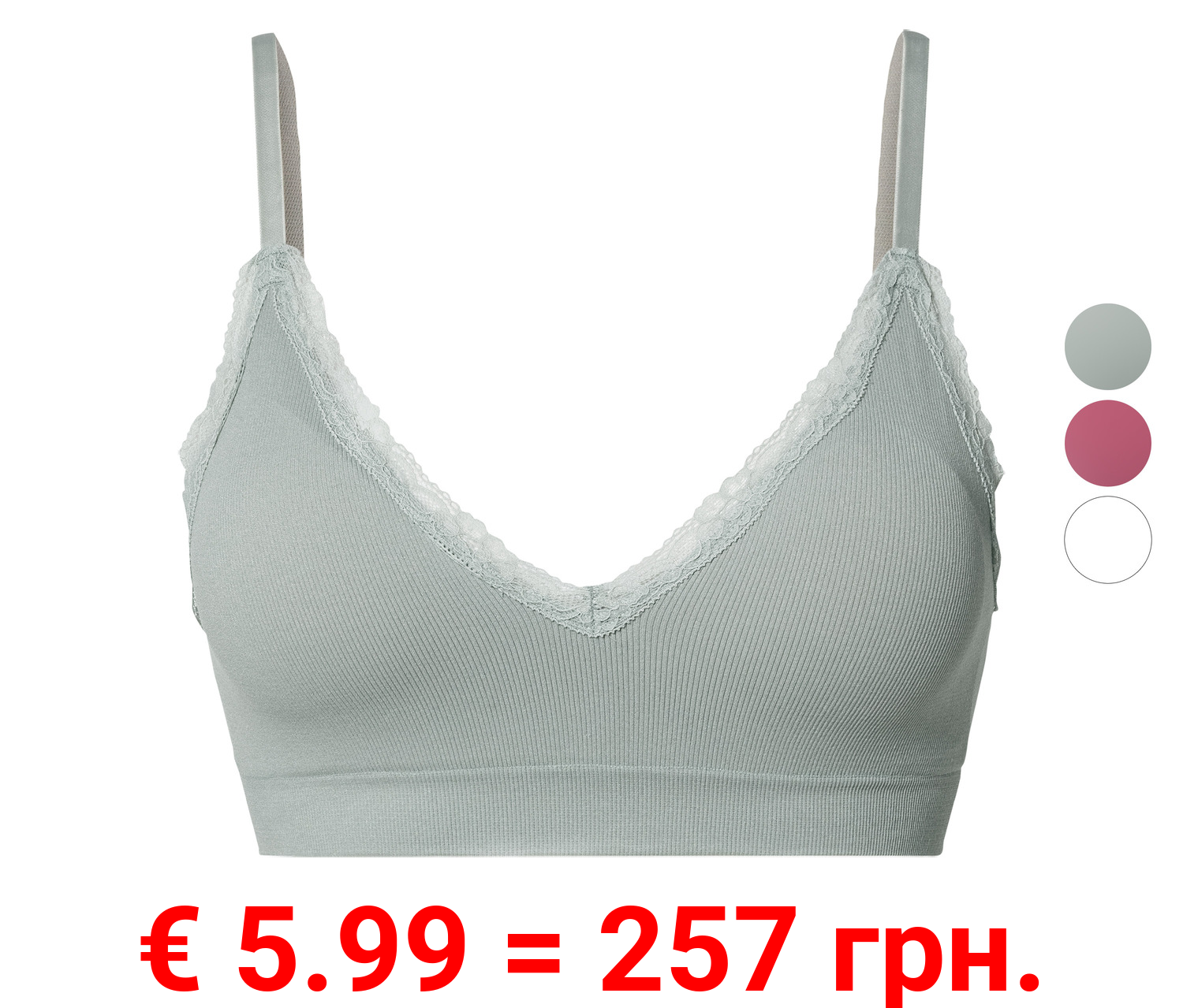 esmara® Damen Seamless-Bustier in Ripp-Qualität
