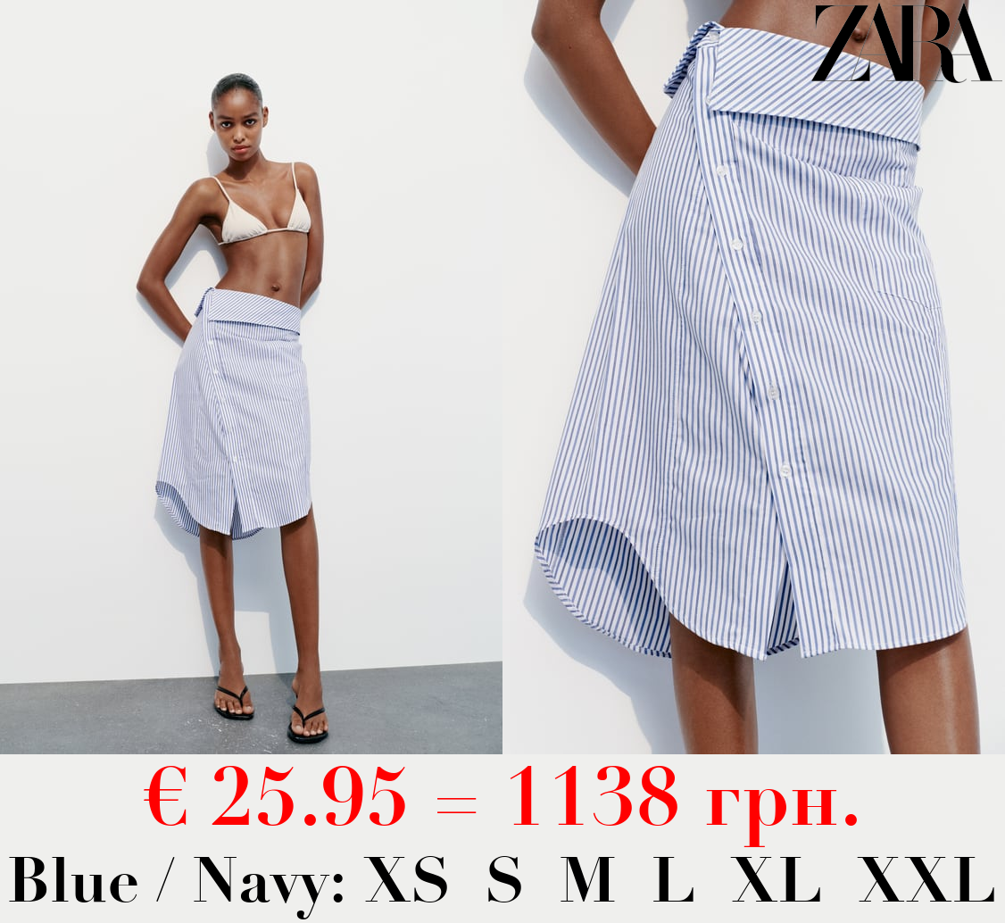 ASYMMETRIC MIDI SKIRT