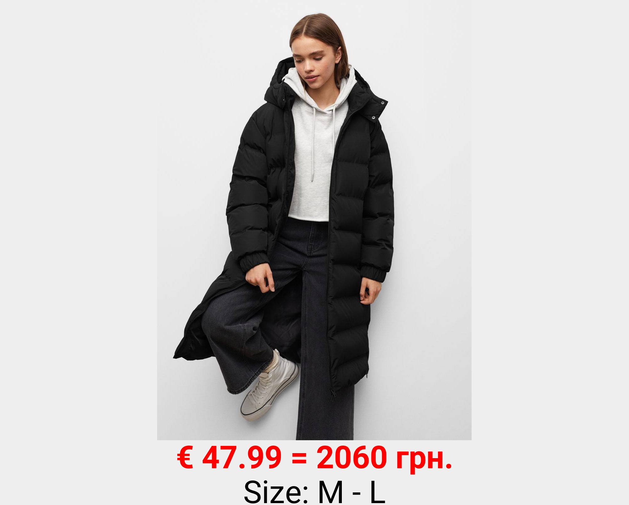 Anorak largo acolchado