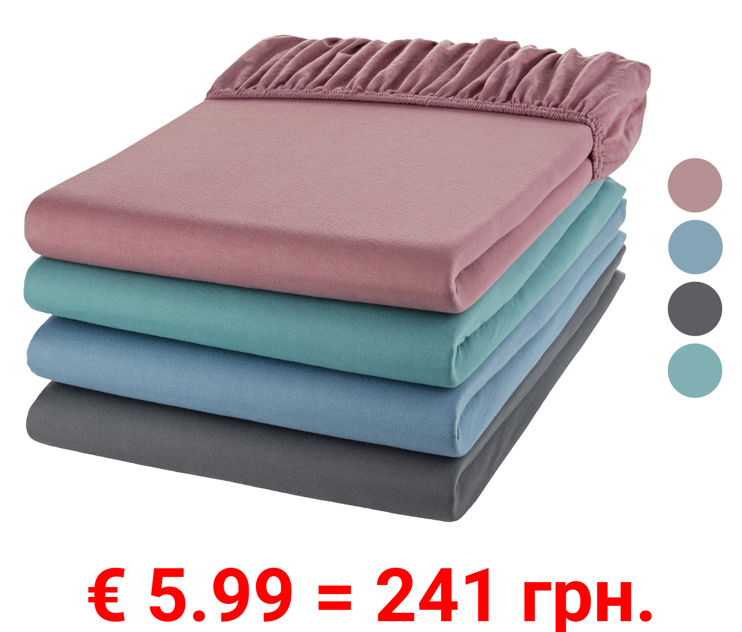 LIVARNO home Jersey Spannbettlaken, 140-160 x 200 cm
