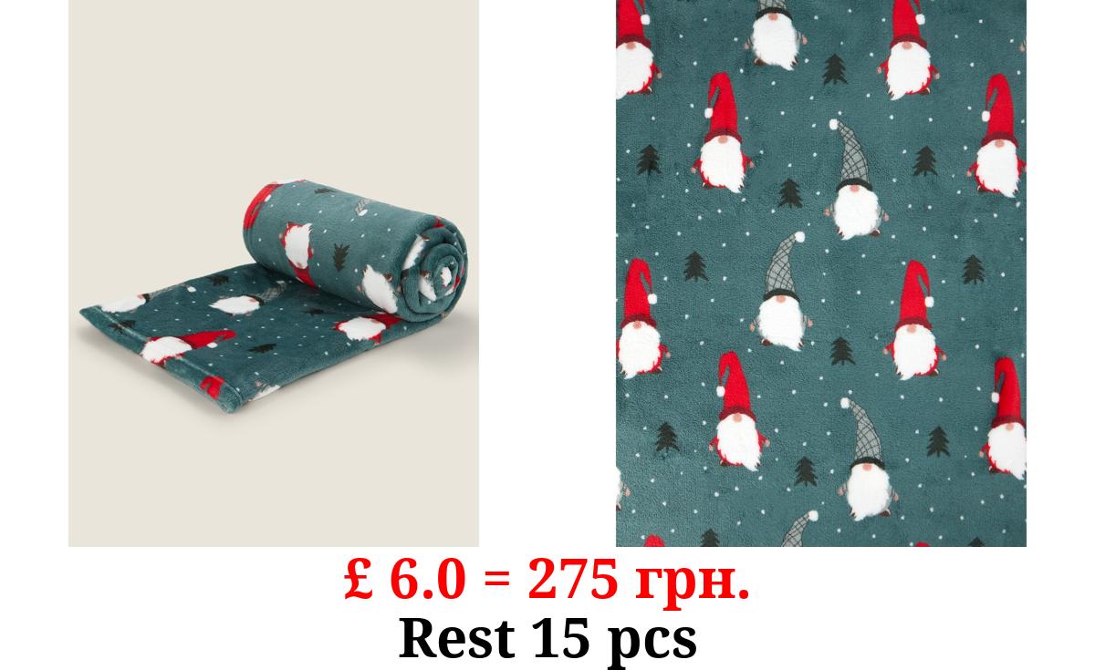 Green Gonk Supersoft Christmas Throw