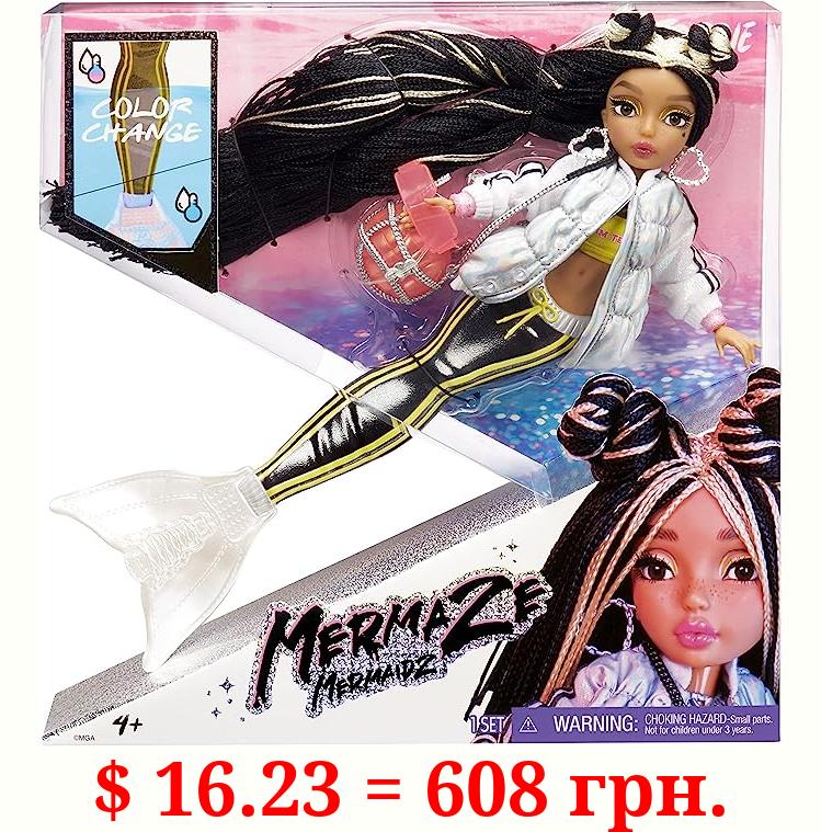 MERMAZE MERMAIDZ Jordie Color Change Fashion Doll, Stylish Hair & Tail, Poseable, Ages 4-12, 580836