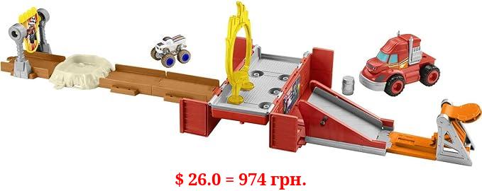 Fisher-Price Blaze and the Monster Machines Toy Cars Playset, Mud Pit Race Track with Blaze & Crusher Plus Slime for Ages 3+ Years