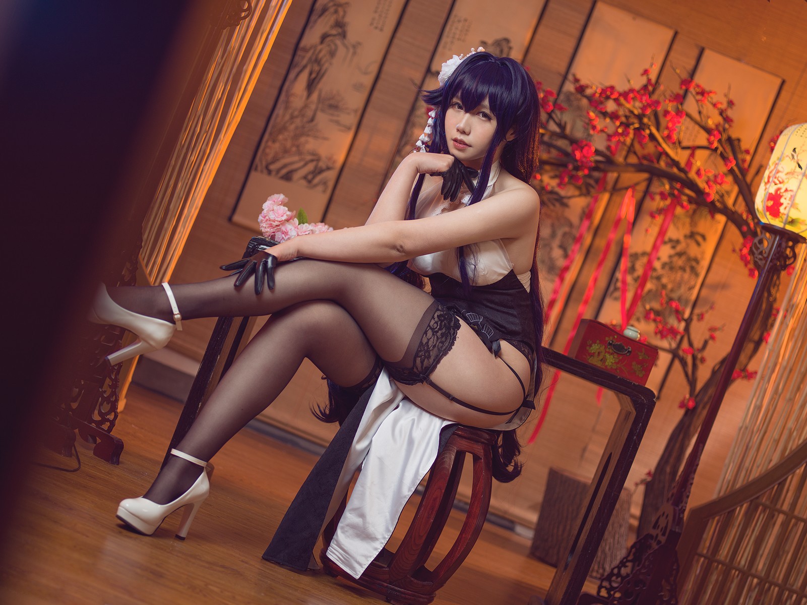 Cosplay 麻花麻花酱 吾妻旗袍 19