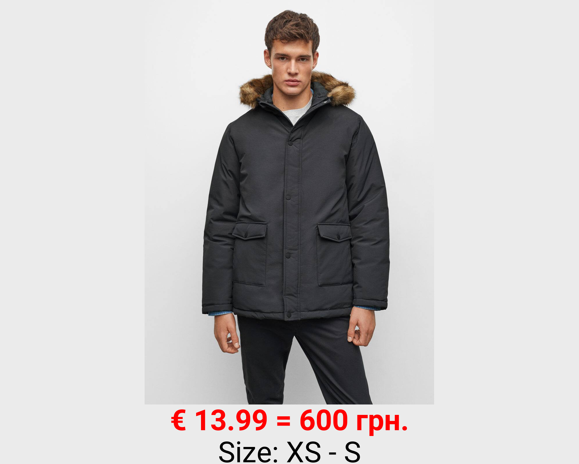 Anorak capucha pelo