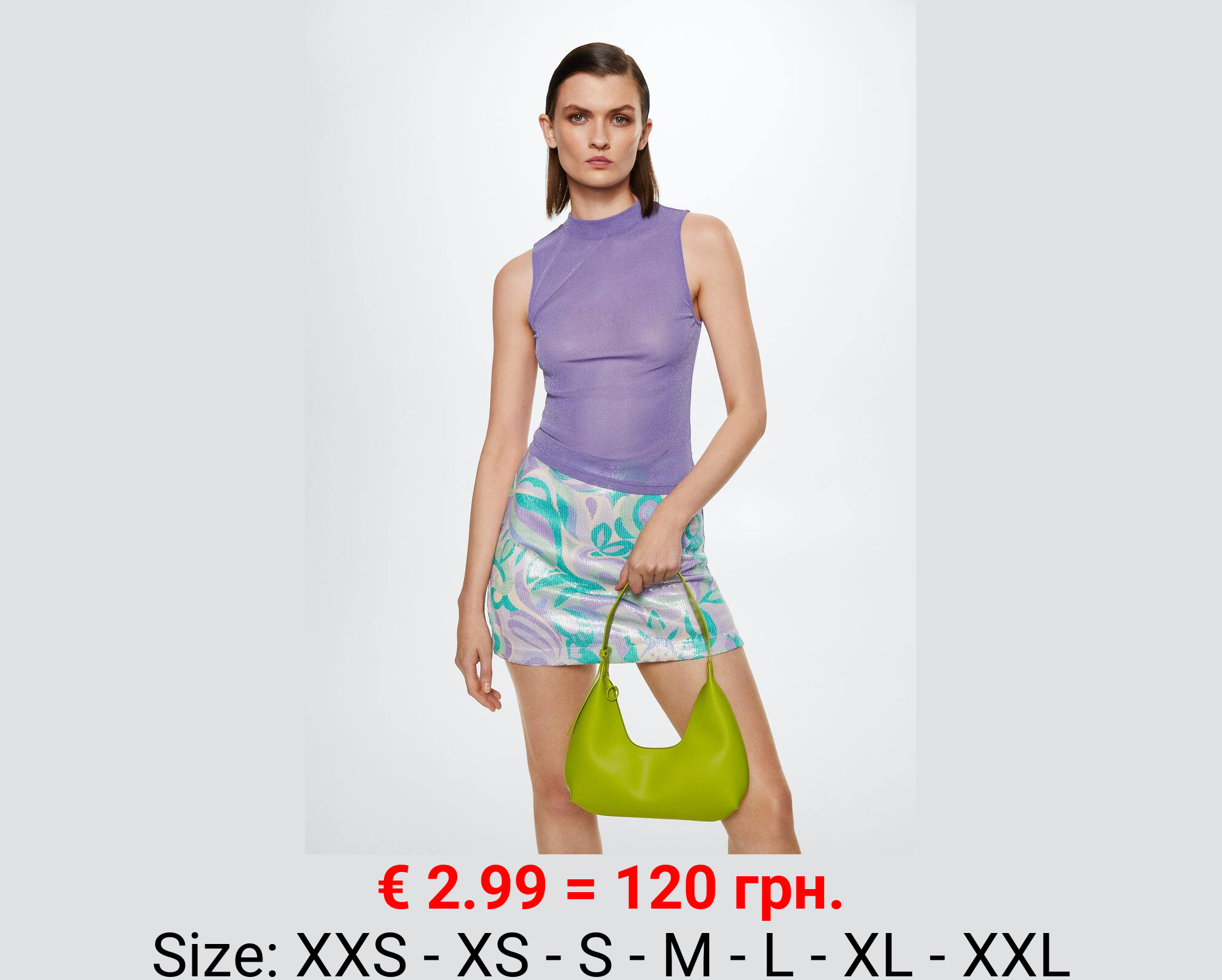 Top punto semitransparente