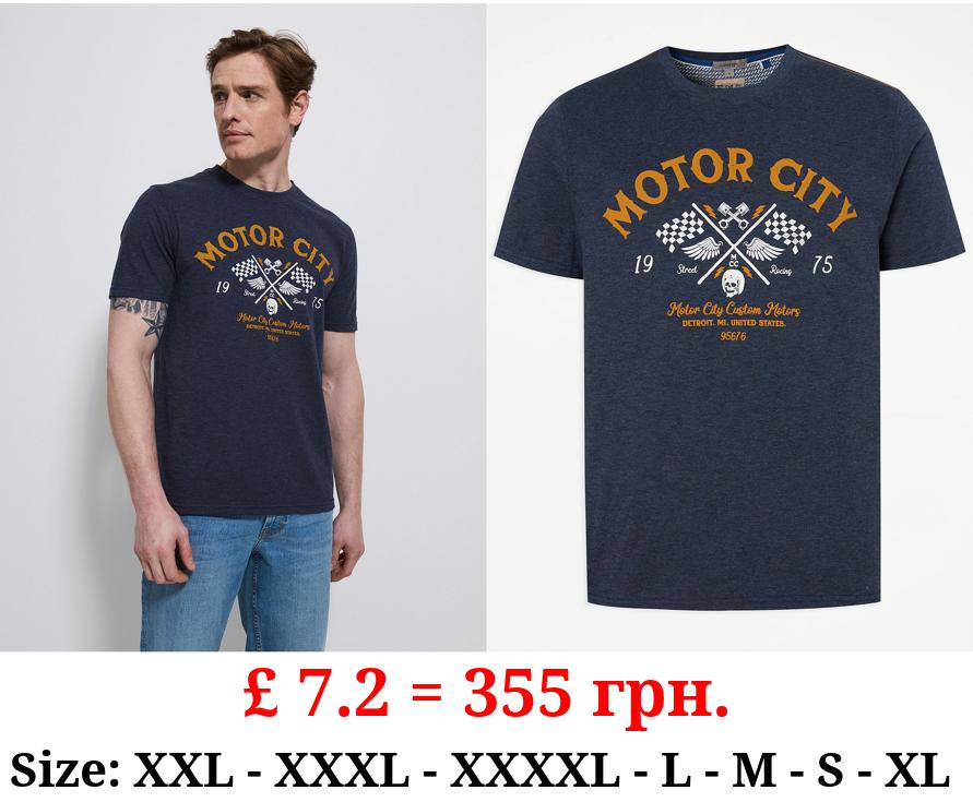 Navy Motor City T-Shirt