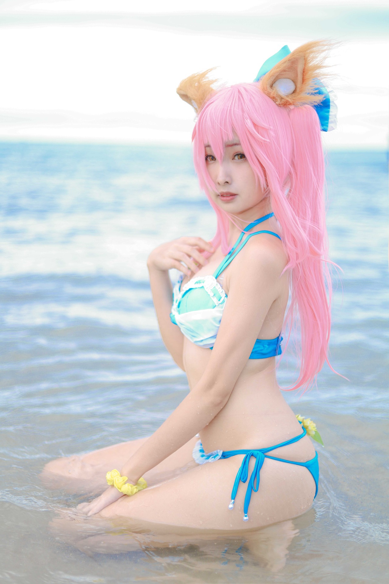 [毛毛喵 momocat] Tamamo no Mae Ver.Swimsuit 15