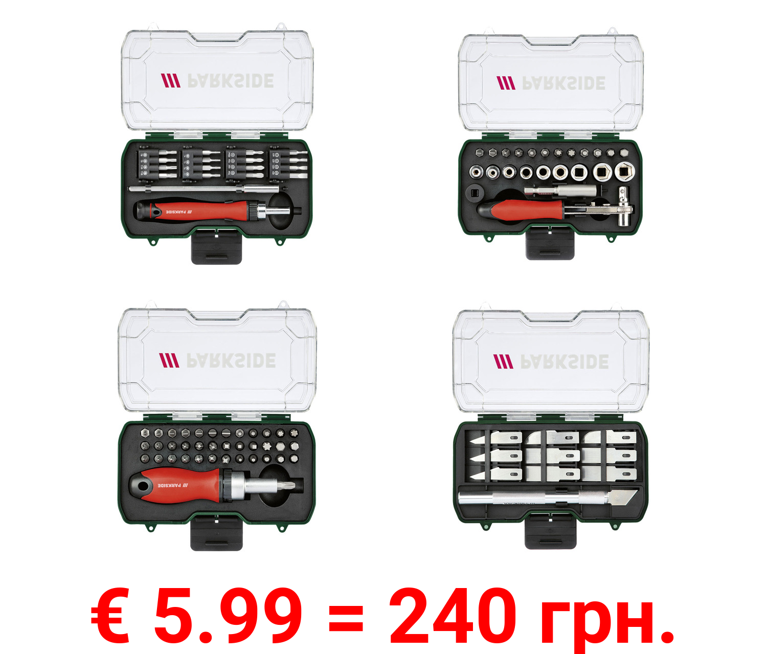 PARKSIDE® Ratschen- / Präzisionsmesser-Set