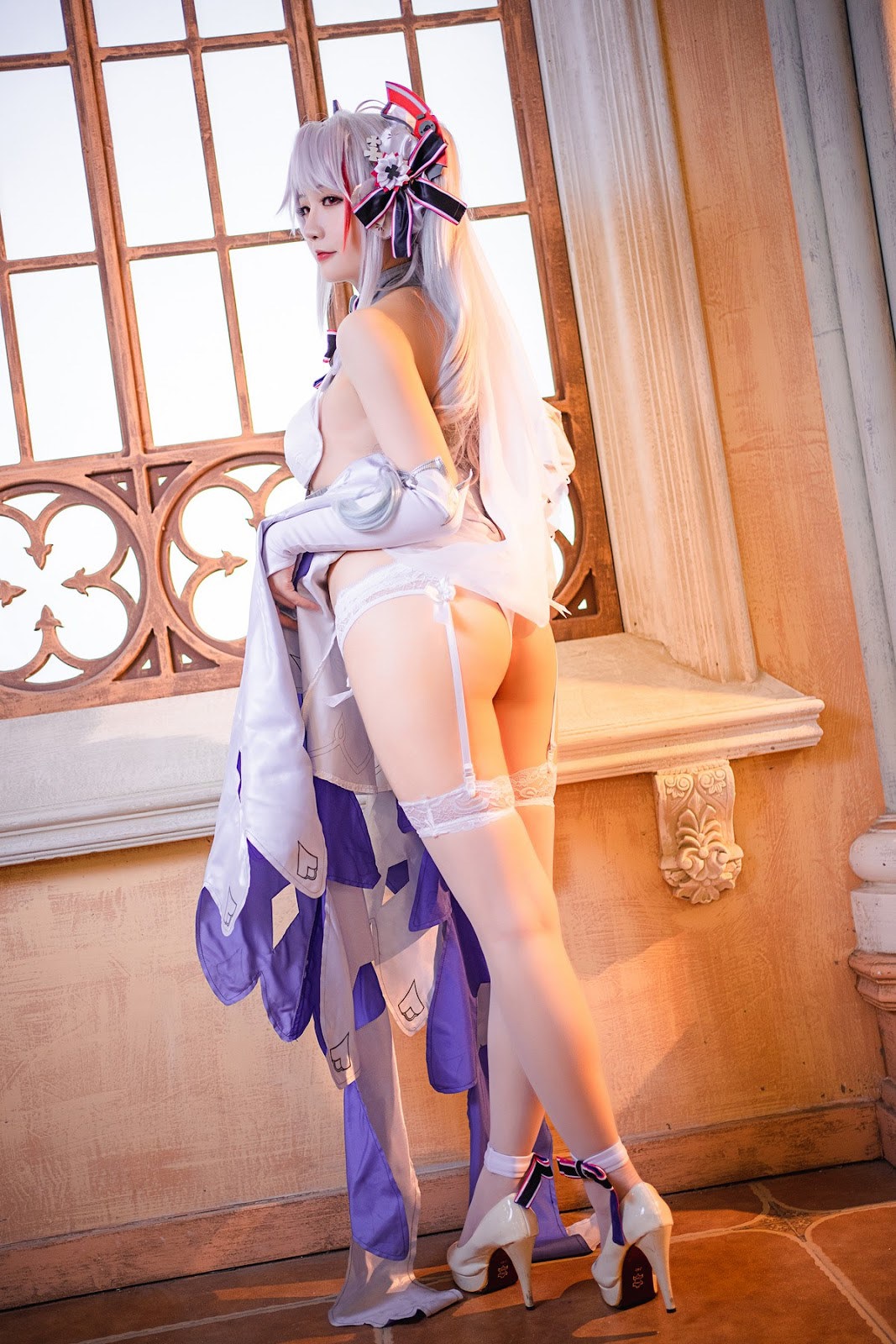 Cosplay 星之迟迟Hoshilily 秘密花园 欧根婚纱 20