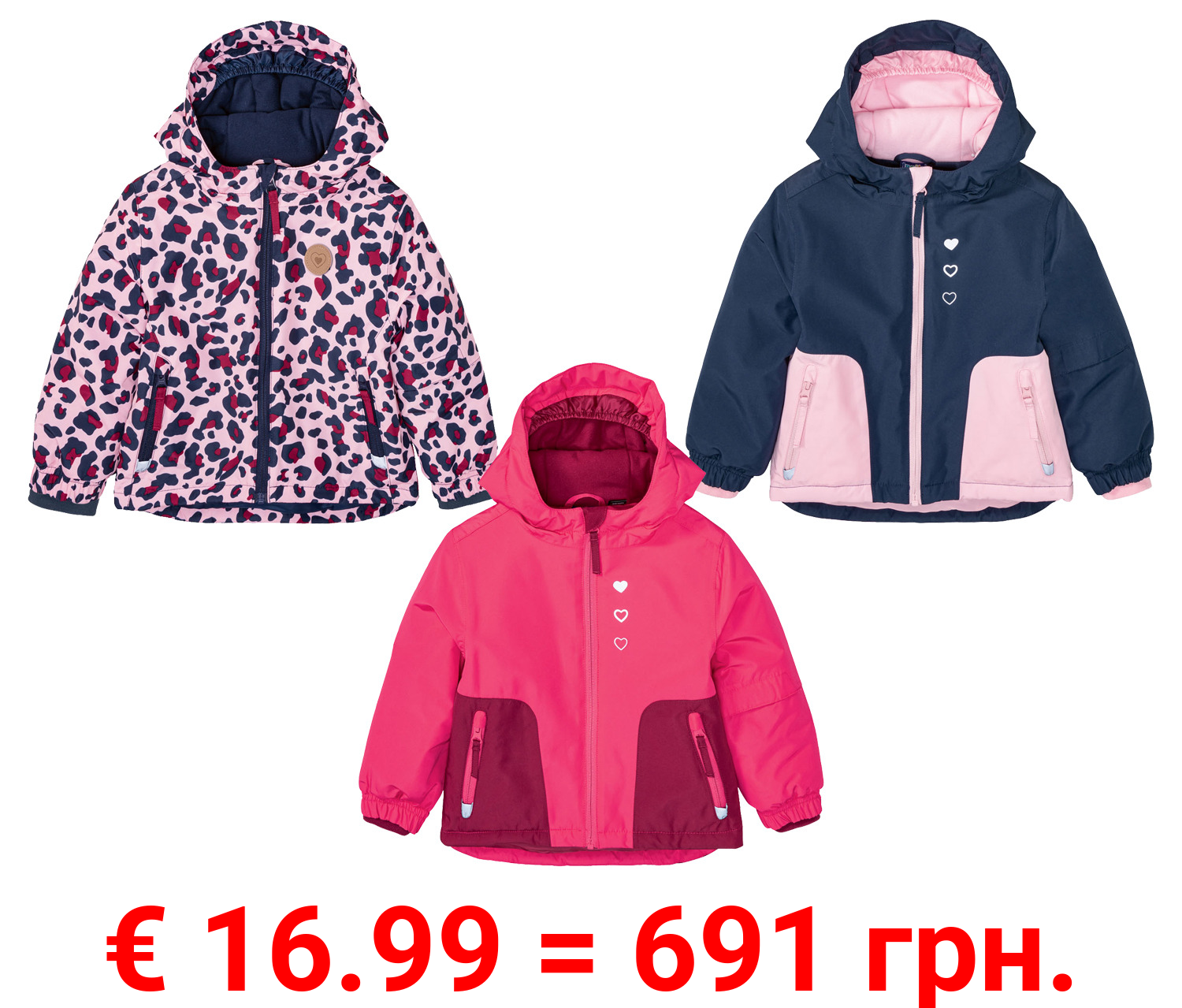 lupilu® Kleinkinder Mädchen Skijacke, wärmend