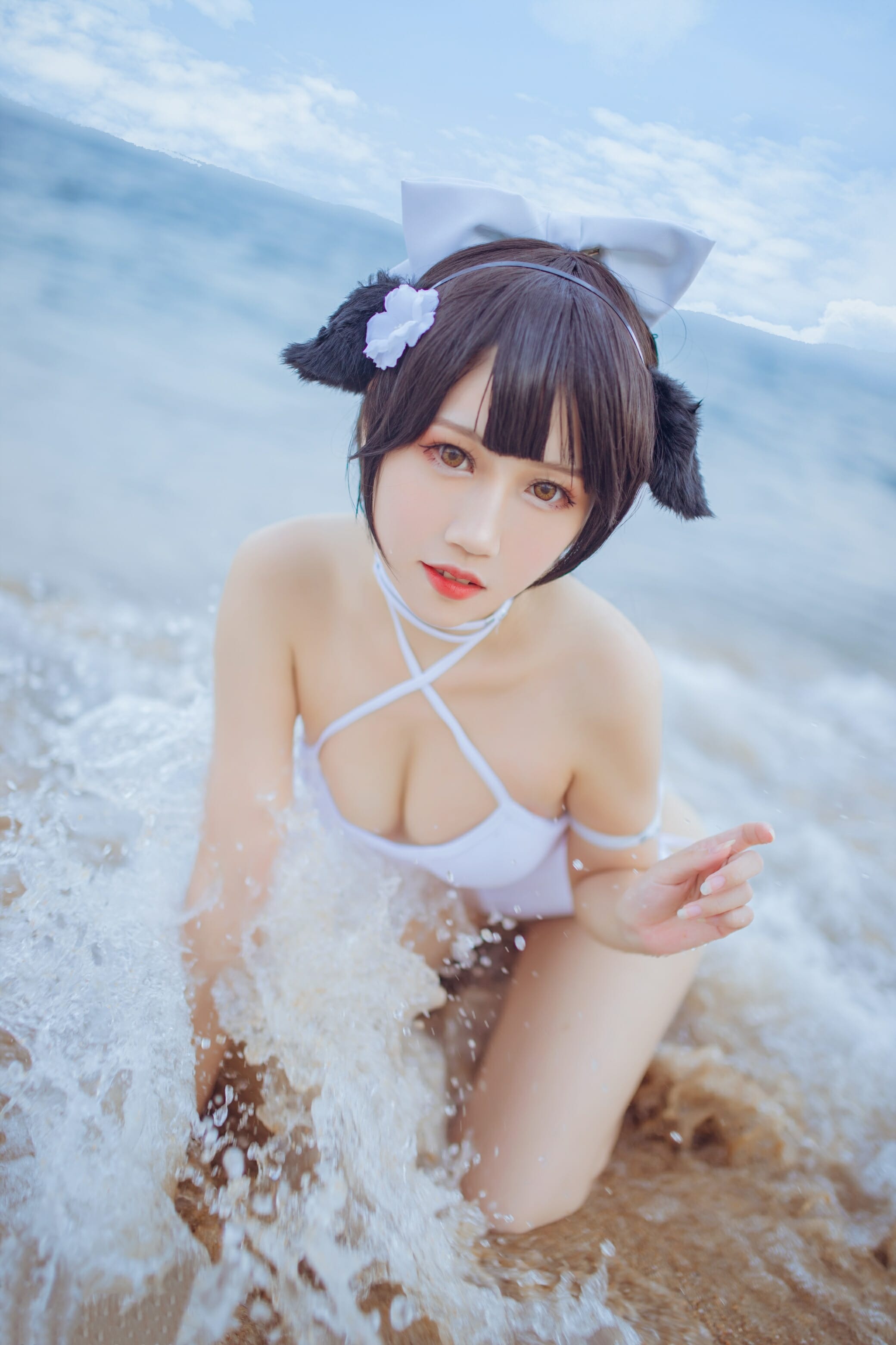 抖娘利世-碧蓝航线高雄 爱宕泳装[41P] 27
