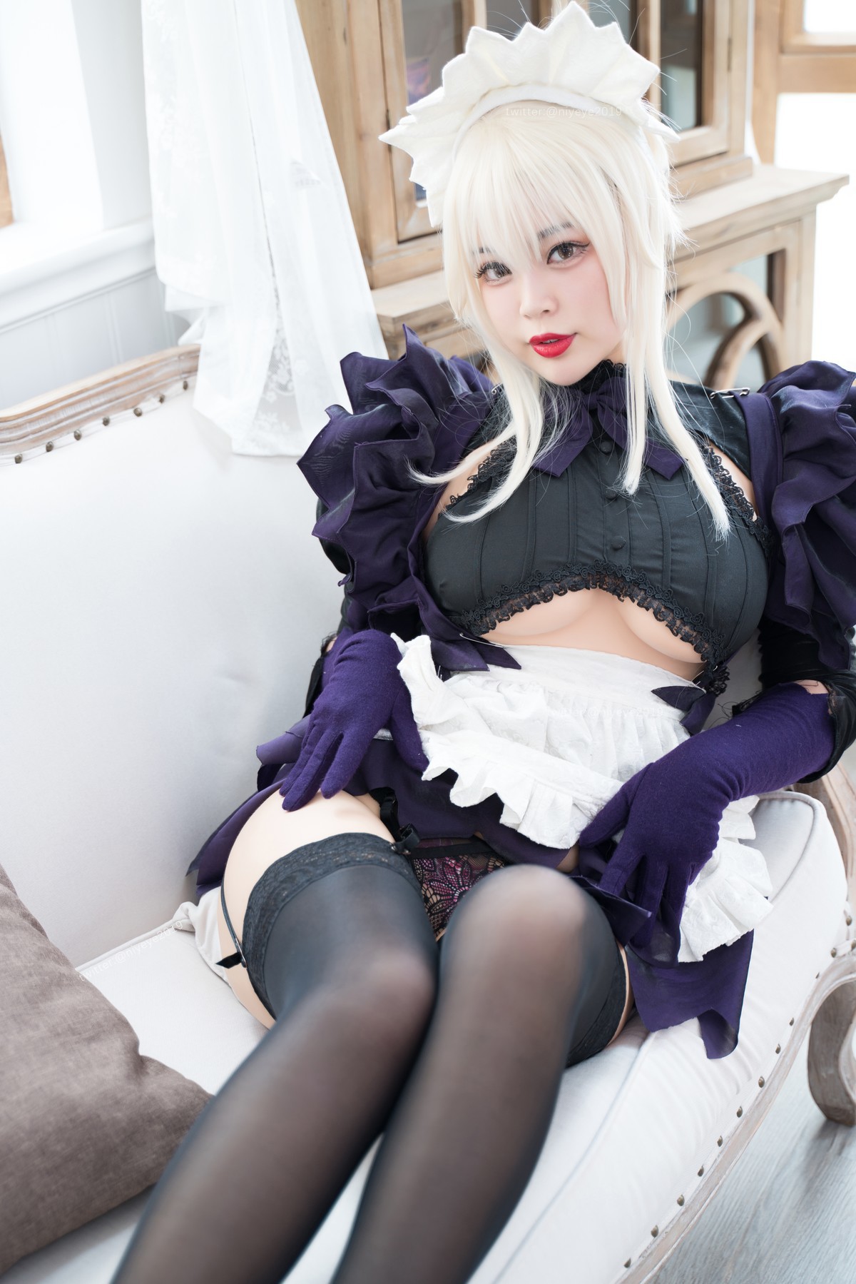 Cosplay 白烨 黑枪呆女仆 21