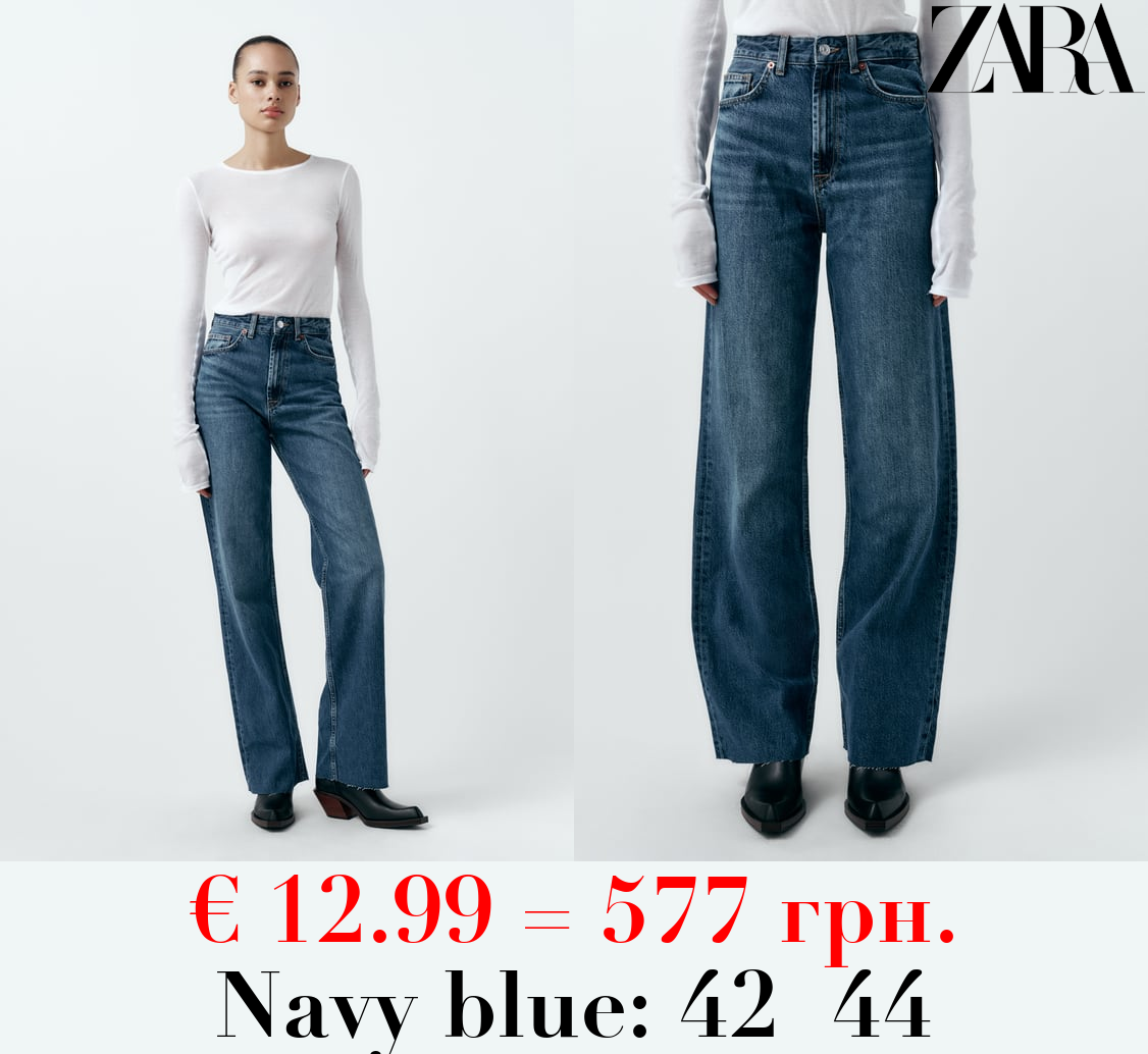 TRF HIGH-RISE WIDE-LEG JEANS
