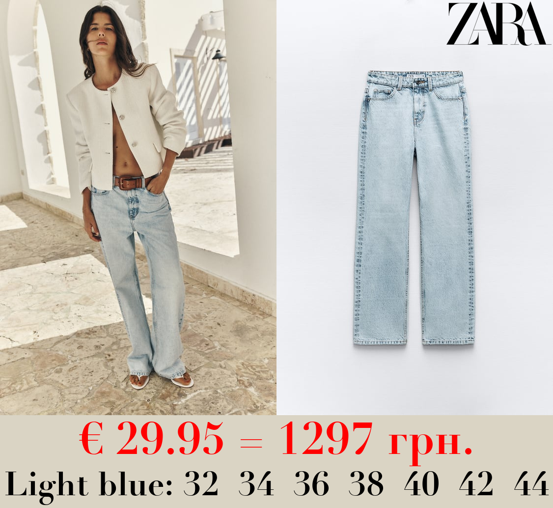 Z1975 STRAIGHT-FIT HIGH-WAIST FULL LENGTH JEANS