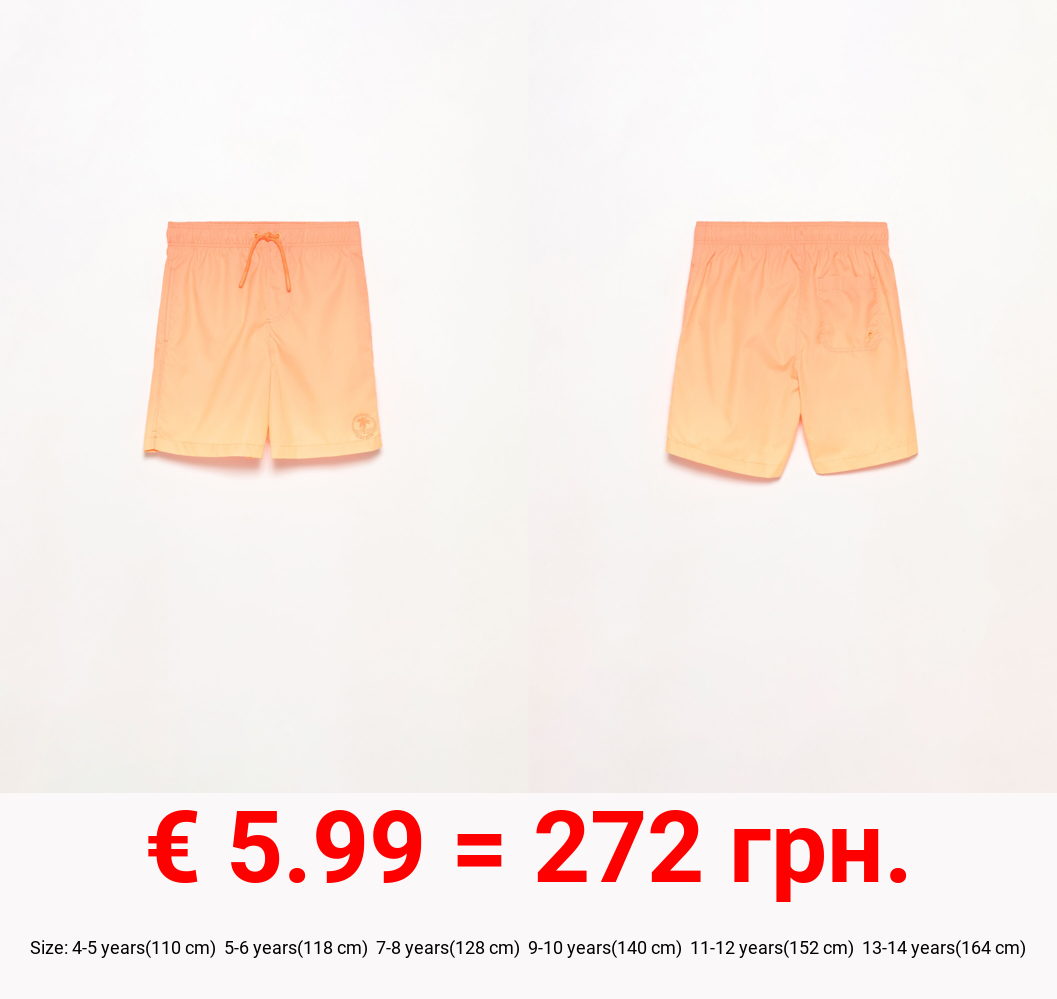 Ombré colour swimming trunks