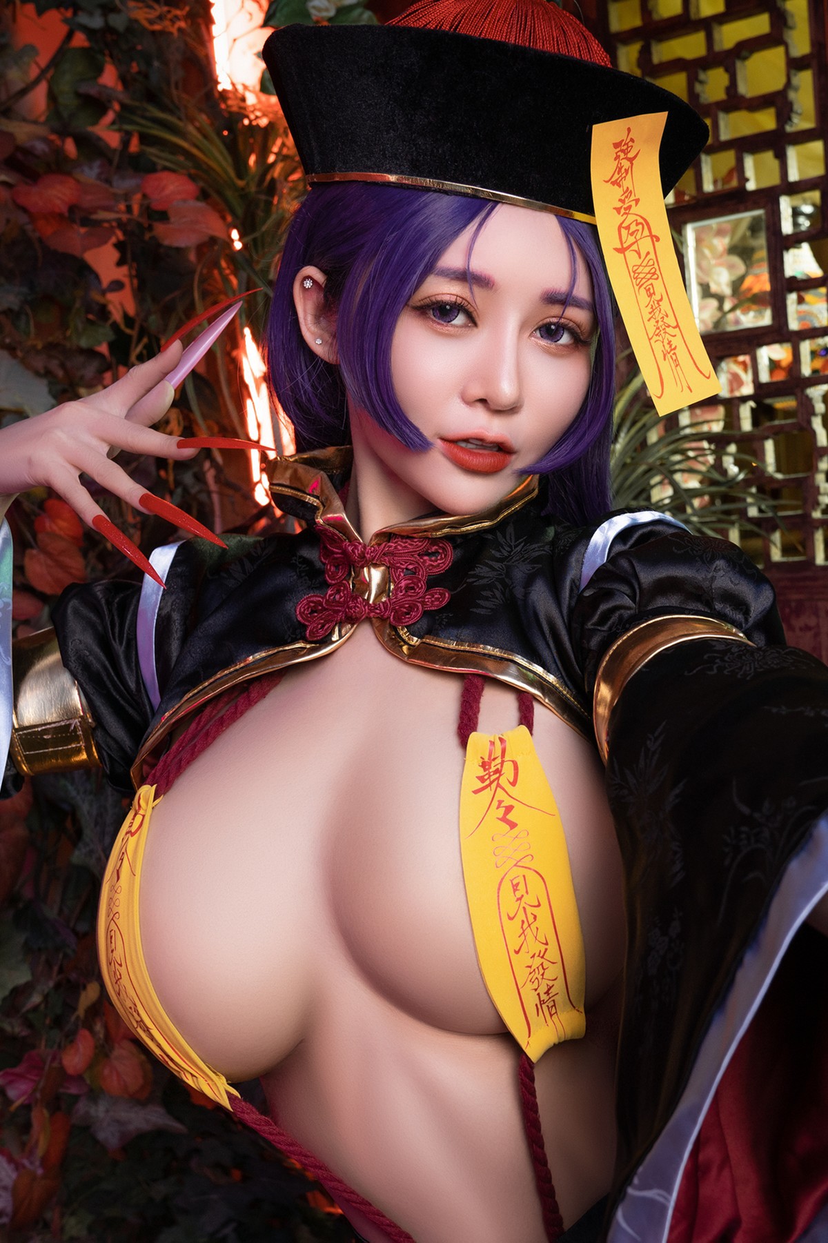 菰蒲風動縱斜影，殭屍奶光《安希》膣得液滿！見我發情——香希趕屍霊幻道士 X 最胸妖怪キョンシー Zombie sex folklore Set.02 7
