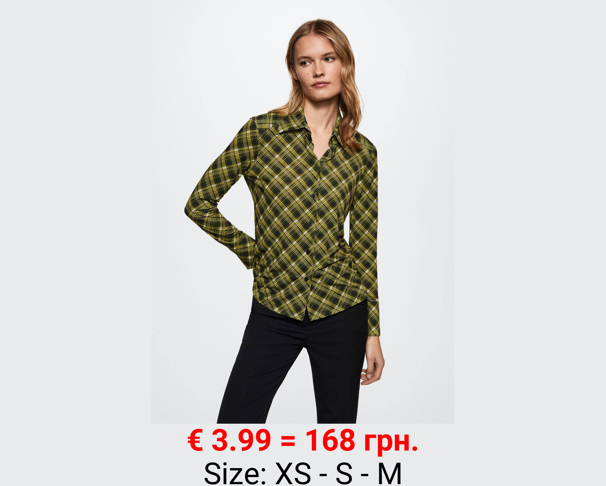 Camisa fluida cuadros 